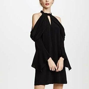 Kobi Halperin Alli Black Dress Cut out Shoulder